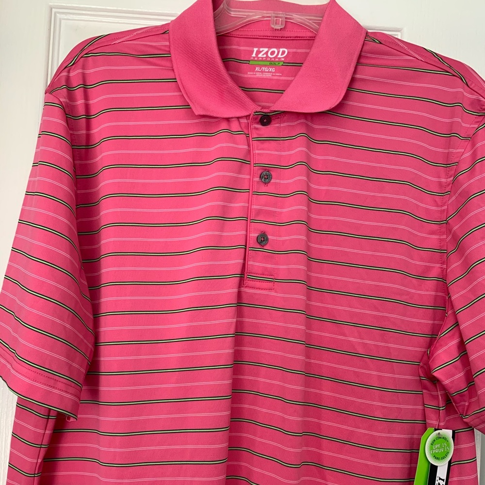 Izod Striped Golf Shirt